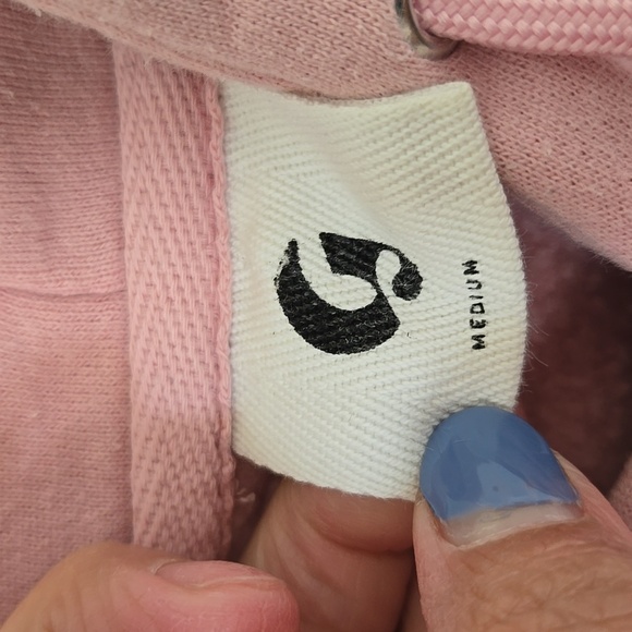 Glossier | Pink Hoodie Size Medium - Picture 7 of 9
